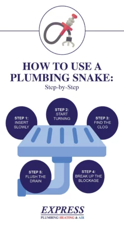 unclog drain with a drain snake
