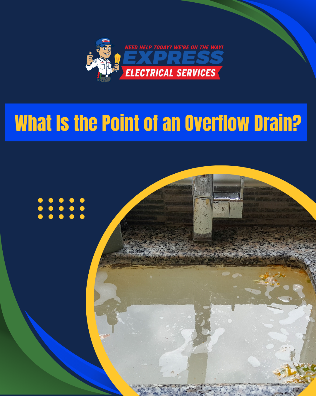 how does an overflow drain work