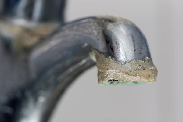 Limescale on a Faucet